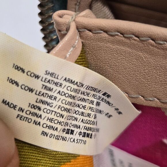 Kate Spade Spencer Zip Around Wallet Turquoise Robins egg Blue Cow Leather Gold - Picture 10 of 12